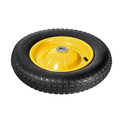 Колесо для тачки, пневматическое 3.25/3.00-8, D 360 мм, внутренний подшипник D 16 мм, длина оси 94 мм PalisaD