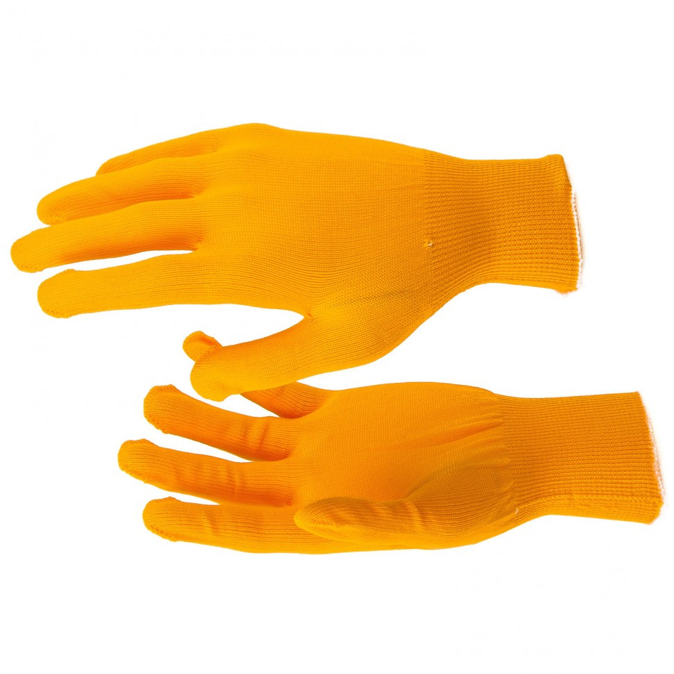 Перчатки Нейлон, 13 класс, оранжевые, XL Россия - фото 1 - id-p98262674
