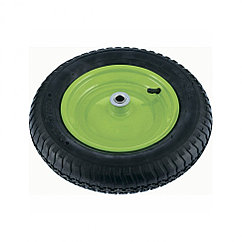Колесо для тачки пневматическое 3.00-8, длина оси 90 мм, внутренний подшипник D 16 мм Сибртех
