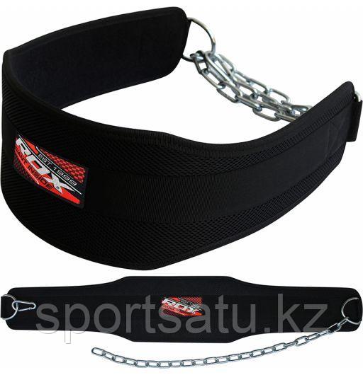 Поддерживающий пояс с цепью RDX 4DP черный (L), фото 1