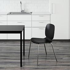Стул СВЕН-БЕРТИЛЬ черный/хромированный ИКЕА, IKEA, фото 2