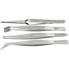 Тот баспайтын болаттан жасалған пинцет жинағы, 4 дана, Спарта
