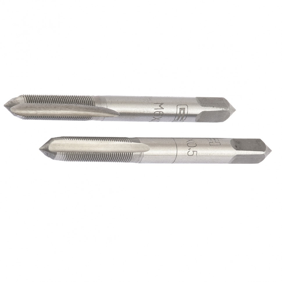 Метчик ручной М6 х 0.5 мм, комплект из 2 шт Сибртех, фото 1