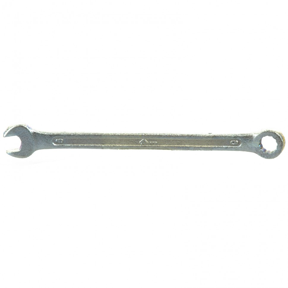 Ключ комбинированный, 8 мм, оцинкованный (КЗСМИ) Россия - фото 1 - id-p98259109