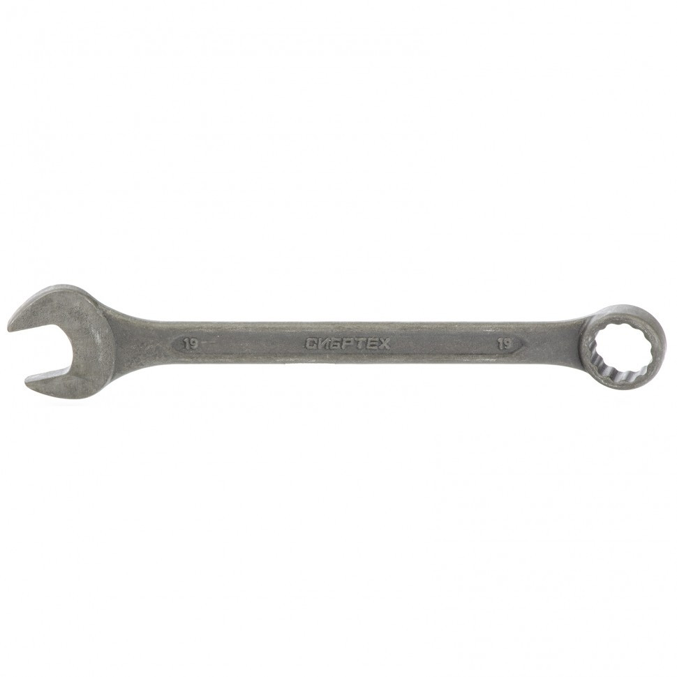 Ключ комбинированный, 19 мм, CrV, фосфатированный, ГОСТ 16983 Сибртех - фото 1 - id-p98259122
