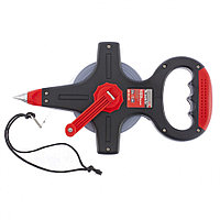 Рулетка геодезическая, 50 м х 12.5 мм, металлическая лента, открытый корпус Matrix