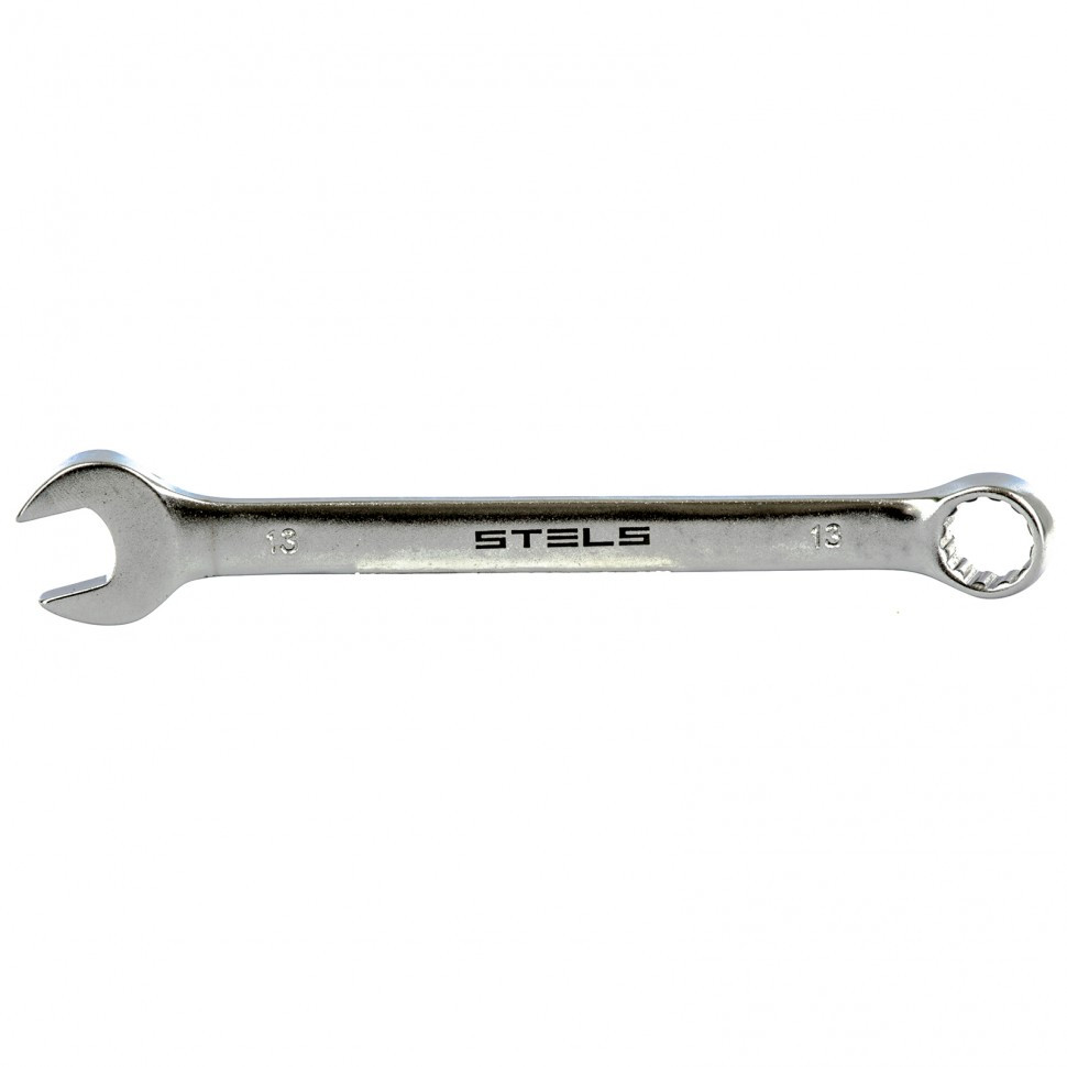 Ключ комбинированный, 13 мм, CrV, матовый хром Stels - фото 1 - id-p98259149