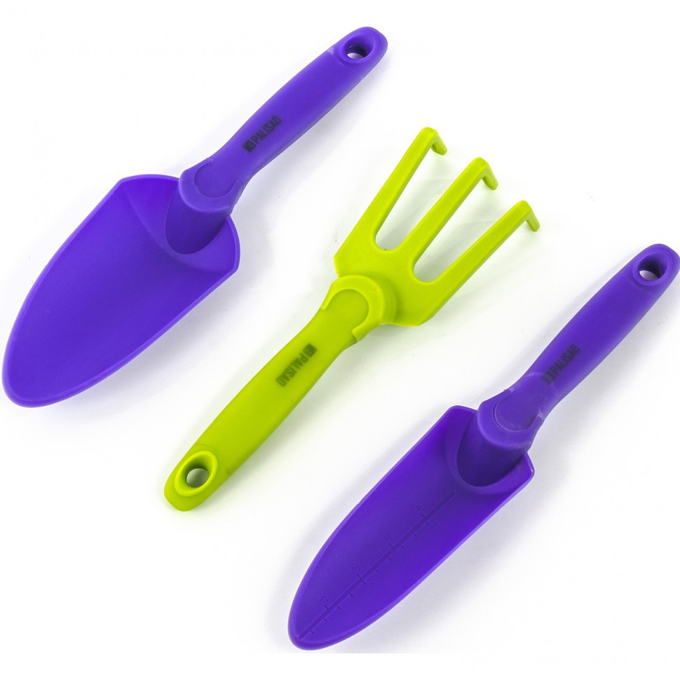 Набор садового инструмента, пластиковый, гелевые рукоятки, 3 предмета, Nylon Soft, Palisad - фото 1 - id-p98260874