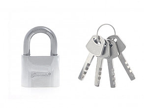 Замок навесной, хромированное покрытие 40 мм Matrix