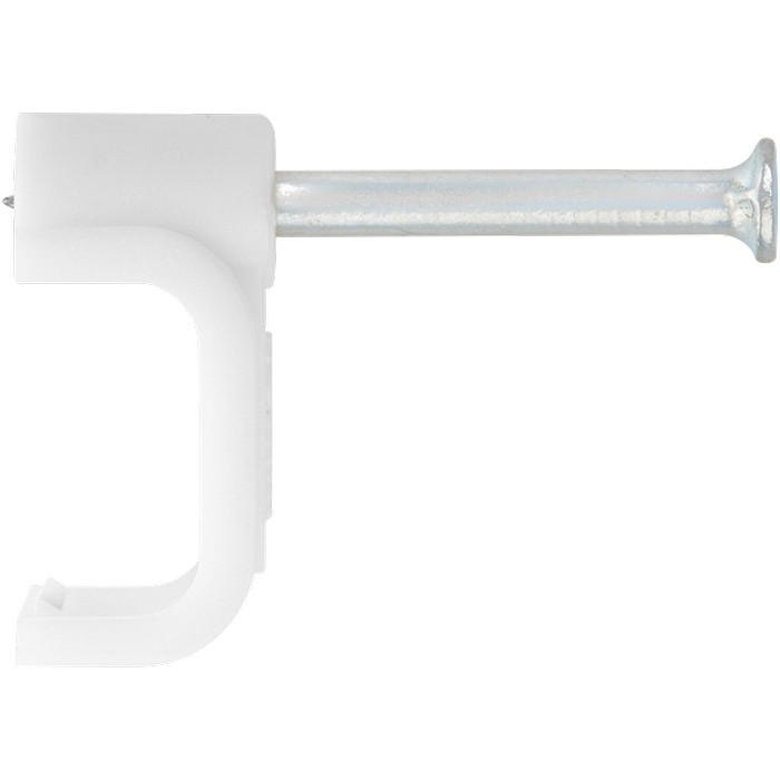 Скобы электроустановочные, 10 мм, прямоугольный профиль, 40 шт Сибртех, фото 1