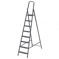 Стремянка стальная 8 ступеней, широкие ступени, компактная, Россия Сибртех