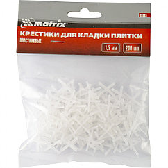 Кресттер, 1.5 мм, плиткаларды төсеуге арналған, 200 дана Matrix