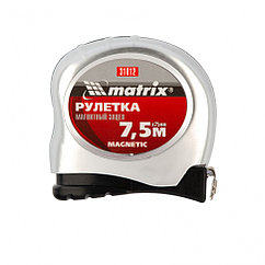 Рулетка Magnetic, 7.5 м х 25 мм, магнитный зацеп Matrix