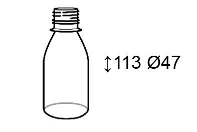 Бутылка 100мл прозрачная круглая+крышка (300шт, 8кг, ДШВ85*75*80)(ВД 113х47мм) - фото 3 - id-p2063377