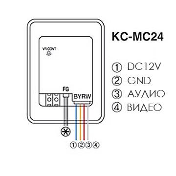 Kocom KC-MC24 (D1) блок вызова домофона цветной - фото 2 - id-p98275758