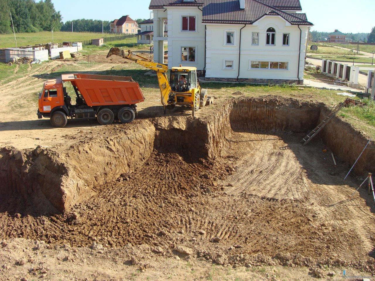 Разработка котлованов и траншей