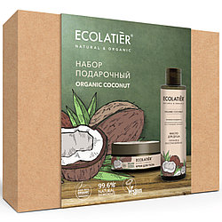 Подарочный набор Ecolatier®  Organic Coconut  (крем для тела 150мл + масло для душа 200мл)
