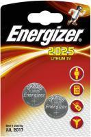 Элемент питания Energizer CR2025 -2 штуки в блистере