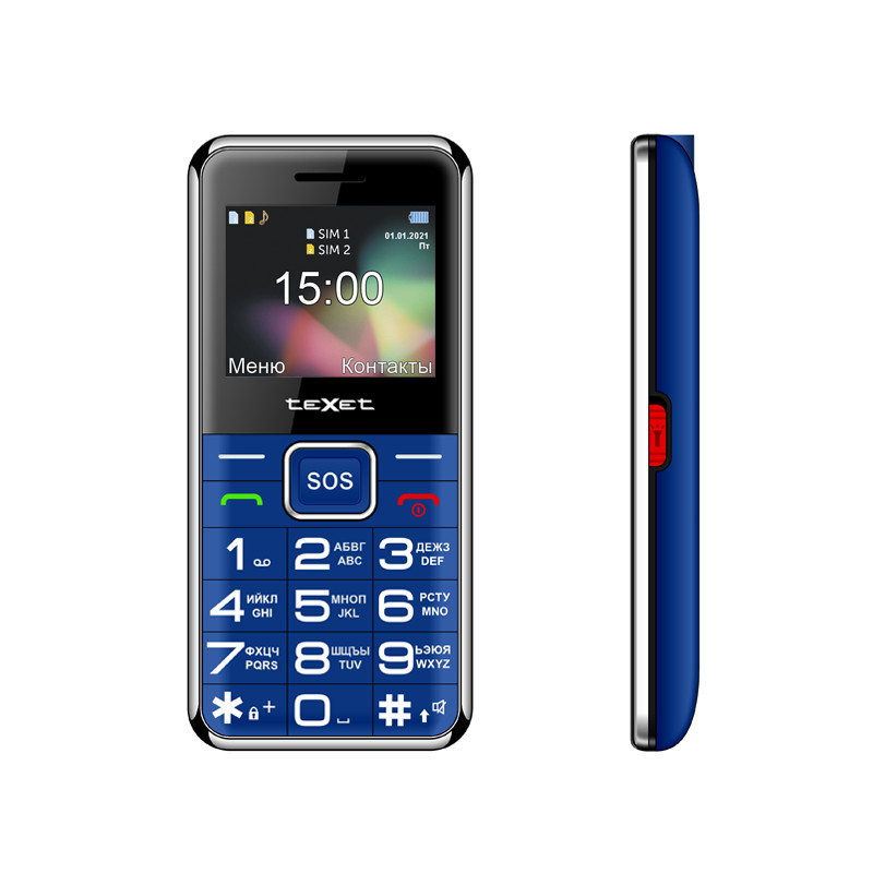 Мобильный телефон Texet TM-319 синий