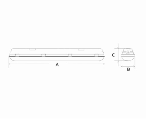 Промышленный светодиодный светильник LED ДСП POLUS 20W, 40W, 60W (4500k/6500К) IP65 - фото 2 - id-p98276857