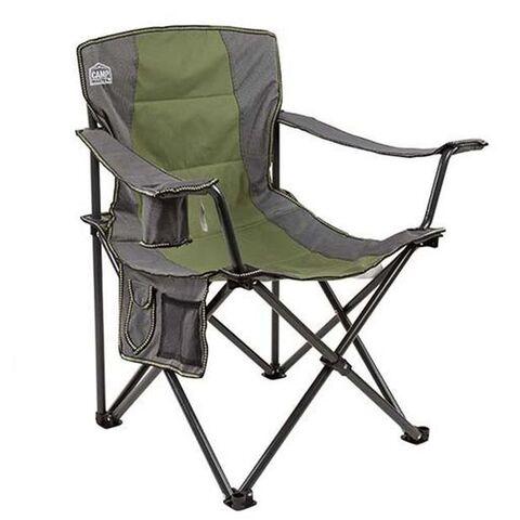 Кресло складное туристическое со спинкой и подлокотниками Camp Master (Зеленый) - фото 1 - id-p71728262