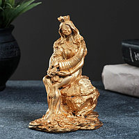 Фигура  Богиня Фортуна с рогом изобилия  золотой  13х8х8см, фото 1