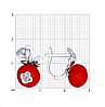 Серьги "ягодки" с фианитом
( Муканова 159 ), фото 2