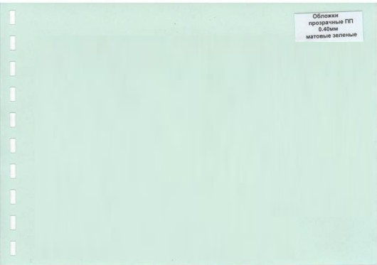 Обложка ПВХ глянец\мат iBind А4/100/0,2мм зеленый, фото 2