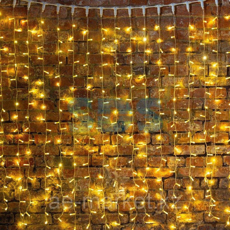 Гирлянда "Светодиодный Дождь" 2х1,5м, постоянное свечение, прозрачный провод, 230 В, цвет: Золото, 360 - фото 9 - id-p98315417