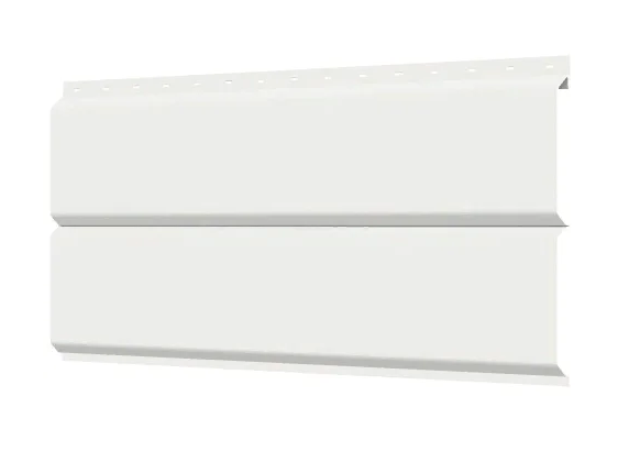 Сайдинг Lбрус -15х240 ПОЛИЭСТЕР RAL 9003 Белый 0,45 мм, фото 1
