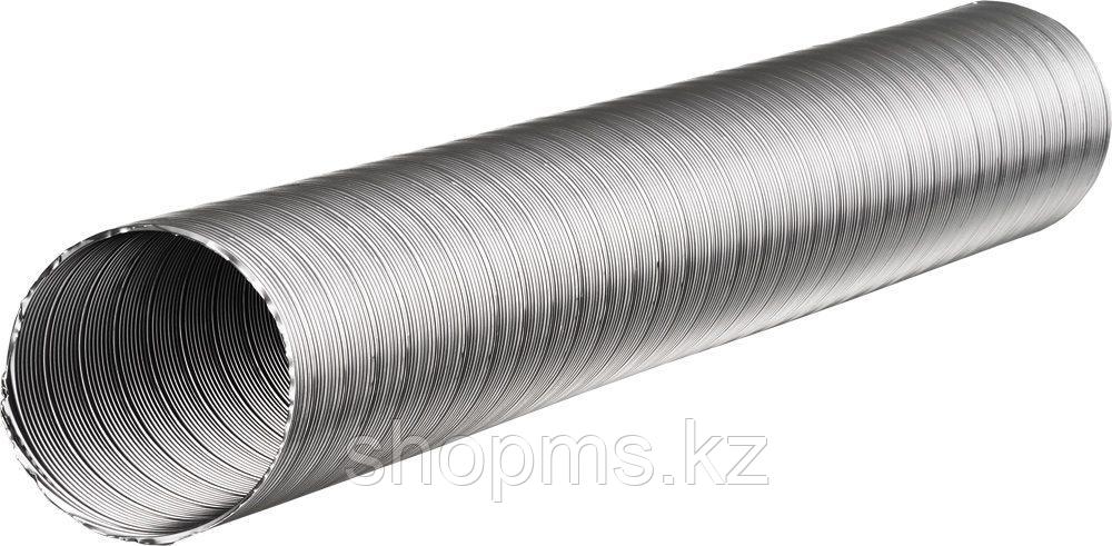 Воздуховод гибкий алюминиевый гофрированный L до 1,5м ф100 10ВА1,5