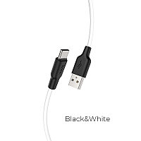 Кабель USB Hoco X21 Plus с разъемом Type-C, белый