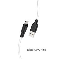 Кабель USB Hoco X21 Plus с разъемом Micro, белый