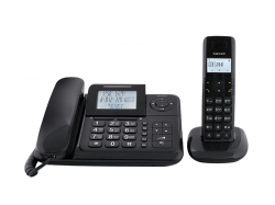 Проводной телефон+Радиотелефон  Texet TX-D7055А Combo черный