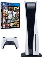 Игровая приставка Sony PlayStation 5 белый + GTA V