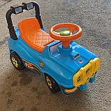 Детская машинка толокар Джип Полесье 62871 голубой, фото 5