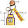 Брелок подвеска на сумку и ключи Lakers желтый, фото 2