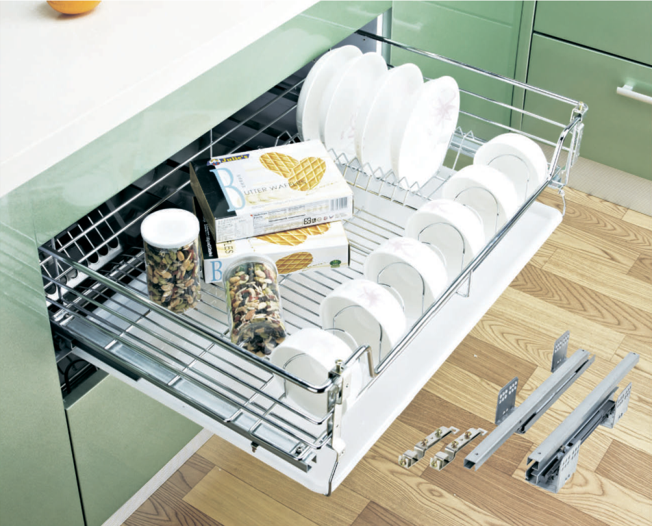 Посудодержатель кухонный встраиваемый в шкаф выкатной WZ2008(600)Y