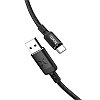 Кабель USB Hoco U63 Type-C с LED подсветкой, черный, фото 3