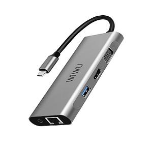 USB Адаптер Wiwu Alpha 11-in-1 Usb-C расширитель портов для макбука, фото 2