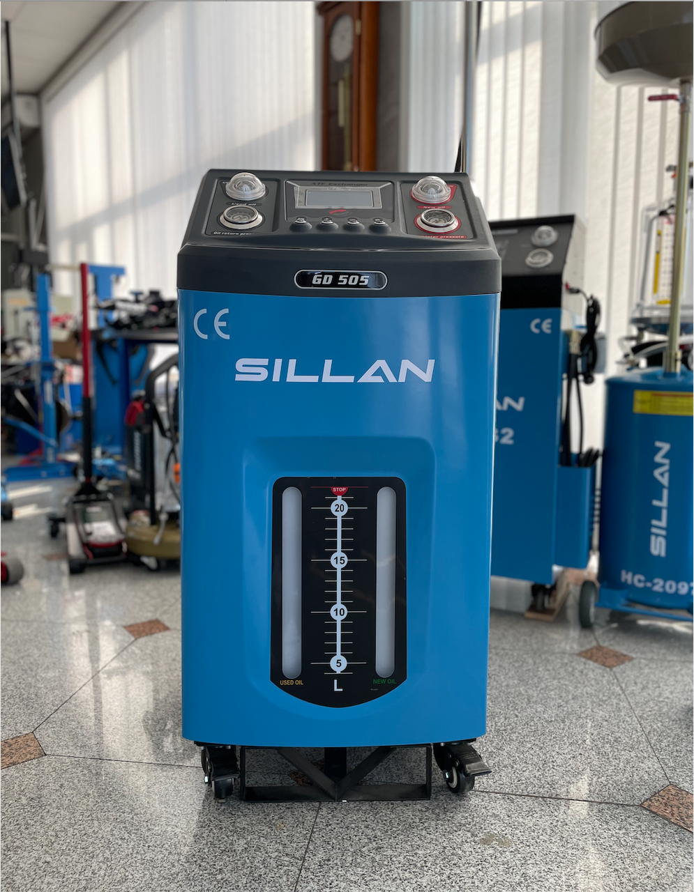 Автоматическая установка для замены жидкости в АКПП GD-505 Sillan c дисплеем - фото 4 - id-p98364632