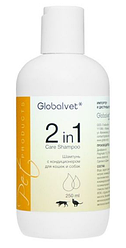 Globalvet Шампунь с кондиционером 2 in 1 Care shampoo, для кошек и собак (ГлобалВет), фл. 250 мл