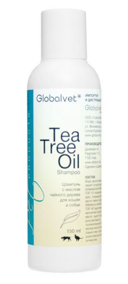 Globalvet Шампунь с маслом чайного дерева для кошек Tea Tree Oil shampoo Care, 150мл