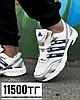 Кроссовки Adidas бел тем син гель 2058-4