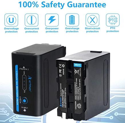 NP-F970 /7800 mAh/7.4 V 57.72 Wh/ аккумуляторы на видеокамеры SONY и прожекторы/мониторы от DEST, фото 2