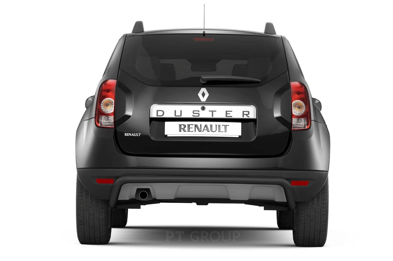 Защита заднего бампера Ø51мм ШАГРЕНЬ (ППК) RENAULT Duster 2012- - фото 1 - id-p98371521