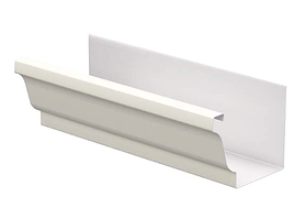 Желоб водосточный 120х86х3000 (ПЭ-01-9003-0.5)