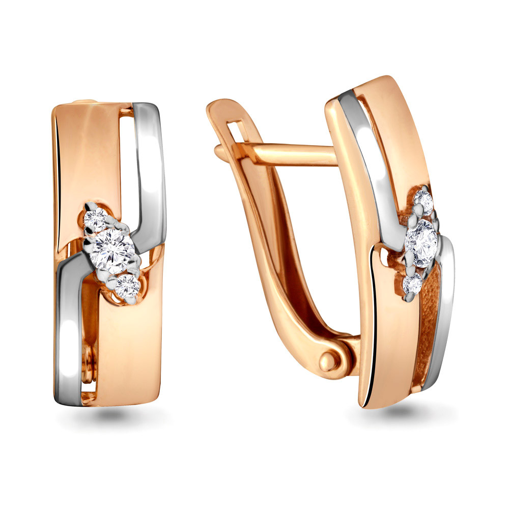 Серьги классические 46611А.6 позолота