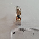 Серебряное кольцо  Фианит Aquamarine 69161А.5 покрыто  родием, фото 4