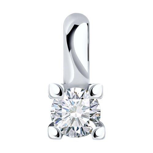 Подвеска из серебра со Swarovski Zirconia 89030016 коллекц. Родированное серебро 925 пробы